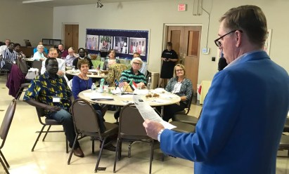 Mayor greeting Friday