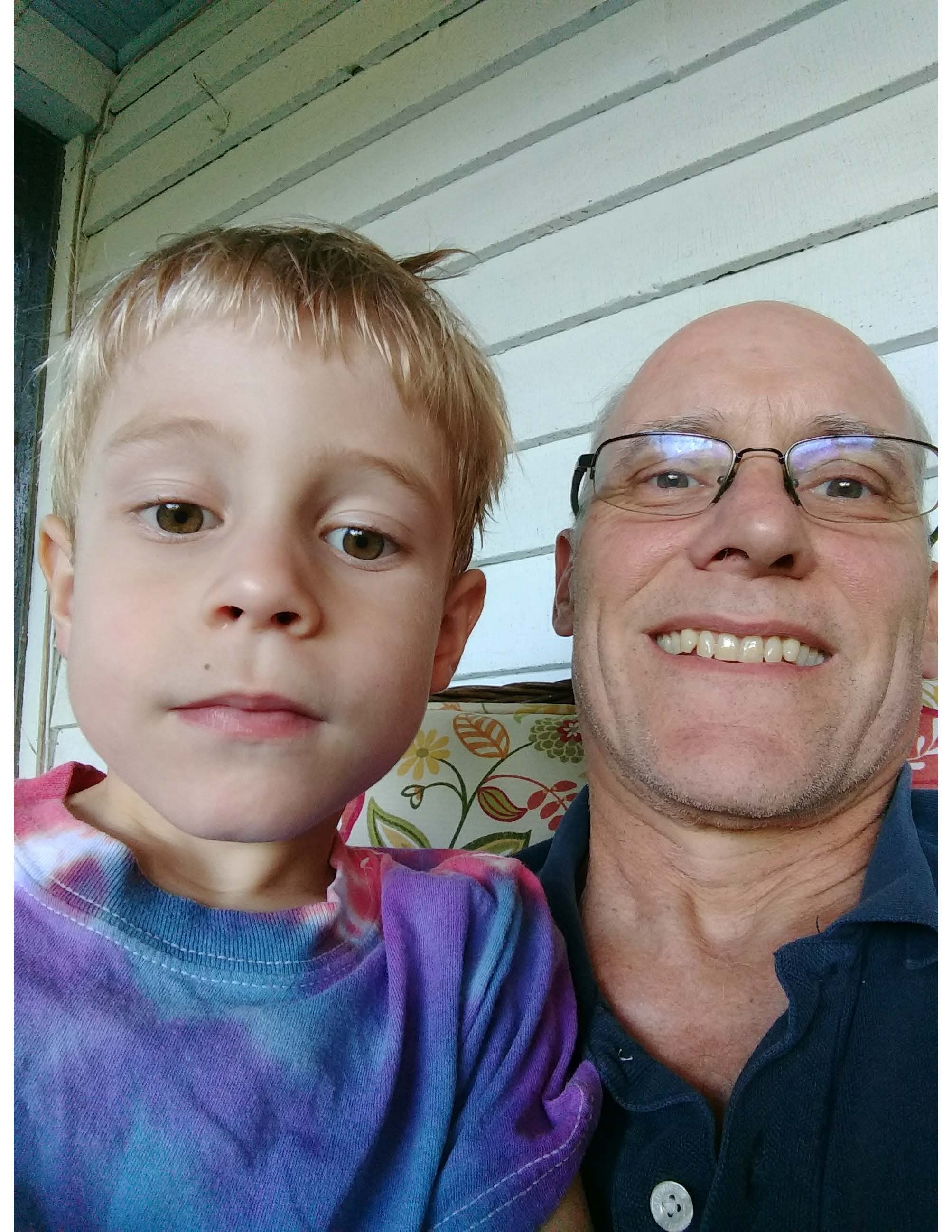 Tuck and grandson